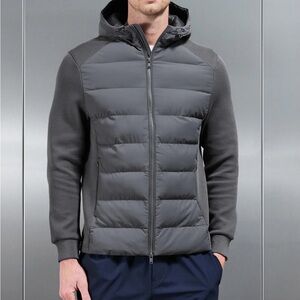 Men's Graphite Hooded Puffer Jacket